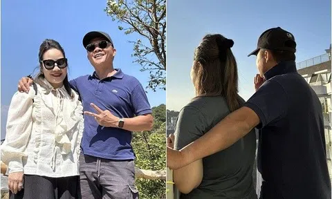 Chân dung cô vợ đẻ 4 con trai cho MC Trần Quang Minh, "dắt chồng đi chơi quần quật"