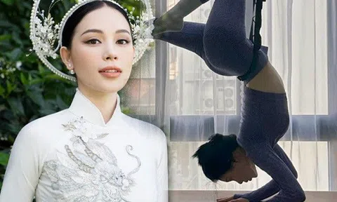 Sốt sắng làm dâu gia tộc tỷ phú, Linh Rin dậy từ sớm tinh mơ "khổ luyện", vặn người trên không nhẹ bẫng