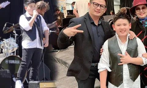 Con trai Bằng Kiều bực mình vì phải hát trên sân khấu nhỏ, Trizzie Phương Trinh nhận xét tính tình giống bố