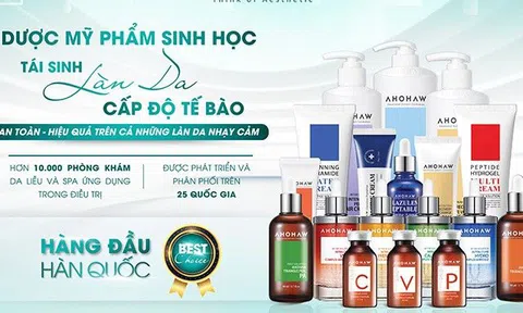 Giải pháp hoàn hảo cho làn da nhạy cảm và tổn thương cùng Dược mỹ phẩm sinh học Ahohwa