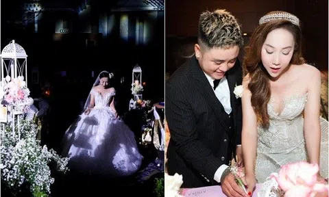 Đám cưới ngập hoa lãng mạn của người đẹp chuyển giới Thách Thức Danh Hài và điều trái ngược trong giấy kết hôn