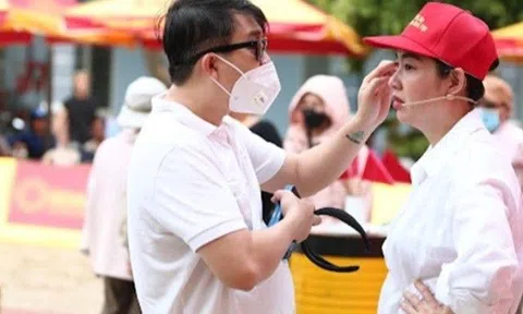 Diễn viên Lê Khánh tiết lộ về căn bệnh mắc phải khi lần đầu mang thai, cảnh chồng "hộ tống" đi quay gây chú ý