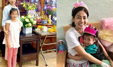 Giỗ mẹ năm thứ 3, con gái Mai Phương ngây ngô bên di ảnh làm nhiều người xót xa