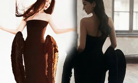 "Đụng hàng" Phạm Băng Băng, vợ cũ Huỳnh Hiểu Minh trông như tàng hình