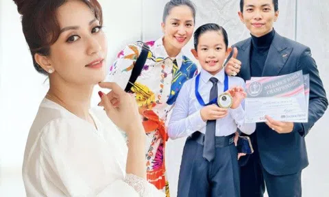 Con trai hồn nhiên khi "ẵm" giải Vô địch, Khánh Thi gửi lời sâu cay đến người "ghen ăn tức ở"