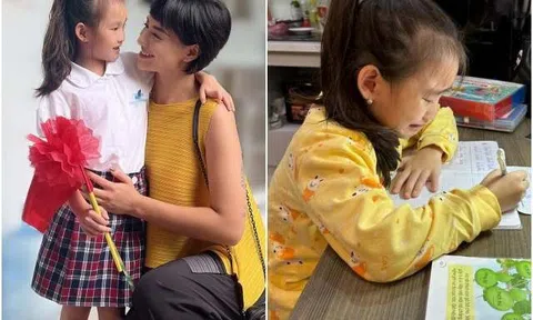 Từng gây tranh cãi khi xé vở con, Hồng Quế nay tự hào khoe ái nữ đạt điểm 10 duy nhất ở lớp