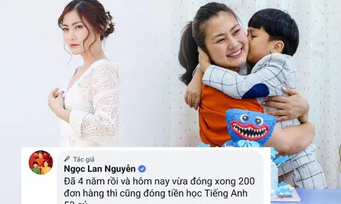 "Kiều nữ" Ngọc Lan lần nữa nhắc lại chuyện ly hôn Thanh Bình, chia sẻ con số học phí lớn mà mình phải lo