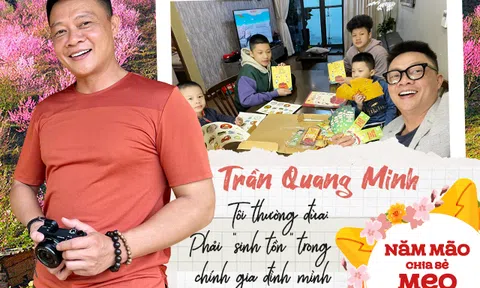MC Trần Quang Minh: "Nếu mừng tuổi ít, các con thấy buồn một thì mình tủi thân mười"