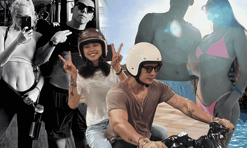 Đồng vợ đồng chồng: Mỹ nhân Việt diện áo tắm chưa đủ, còn rủ thêm chồng ngày đêm "đấu dáng"