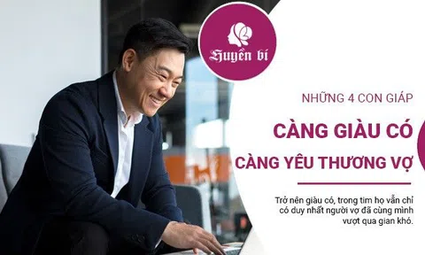 Những con giáp nam "nhà người ta" càng kiếm được nhiều tiền càng một lòng yêu vợ
