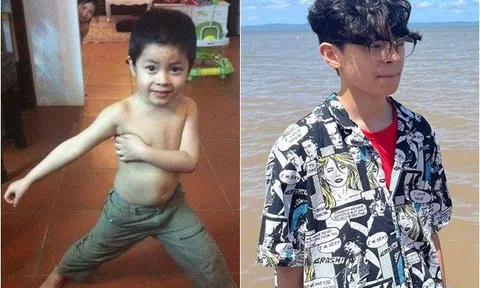 Khoảnh khắc Trần Bờm "Bố ơi mình đi đâu thế" cởi trần 11 năm trước được khui lại, giờ thanh niên lắm rồi