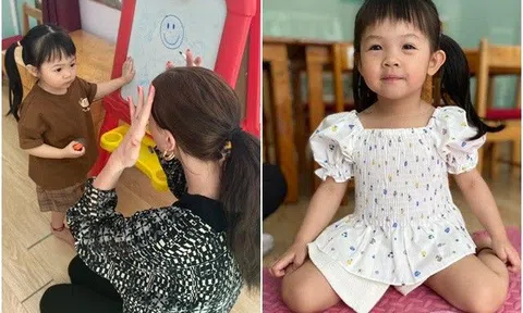 Con gái Cường Đôla đi học mẫu giáo ngoan nhưng nhìn 1 bức ảnh bé ngồi, hội mẹ bỉm lo lắng dặn dò