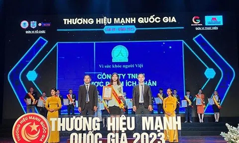 Dược phẩm Ích Nhân tự hào nhận giải thưởng Thương hiệu mạnh Quốc gia 2023