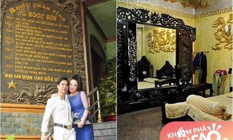 Trong biệt thự "dát vàng" 1.000 tỷ của Ngọc Sơn, đồ cũ rích nhưng được treo lên quý hơn báu vật!
