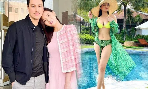 "Vợ mới" Việt Anh là chủ tịch ở nhà 60 tỷ, U40 mặt không gợn nếp nhăn, giữ vòng eo 11 sắc nét