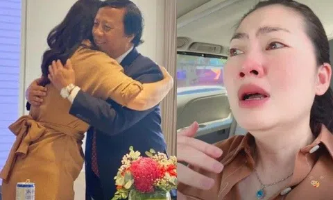 Xôn xao hình ảnh Ngọc Lan ôm chặt đại diện công ty bảo hiểm sau khi được xin lỗi công khai