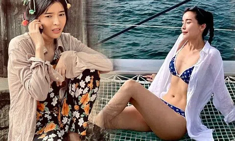 “Gái quê” chiếm sóng VTV, mua nhà 5 tỷ cho mẹ, ngoài đời mặc áo sơmi không cài, khoe trọn bikini