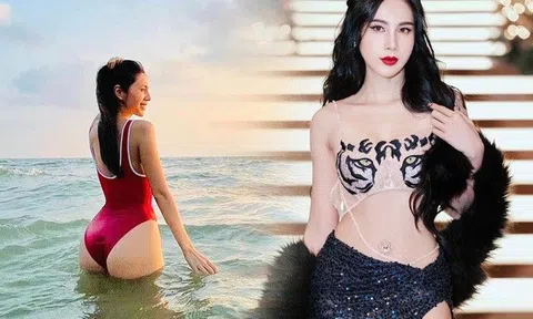 Thuỷ Tiên hiếm hoi diện bikini, chỉ chụp từ phía sau, bao người trầm trồ "vòng 3 phúc hậu"