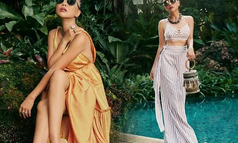 Đoan Trang khoe eo thon, dáng nuột trong loạt xiêm y do mình sáng tạo, quyến rũ khó tả