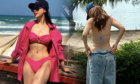 Hội người đẹp đi biển mặc áo trong áo ngoài nhưng "đốt mắt" hết nấc, táo bạo nhất là 2 cô giáo trẻ