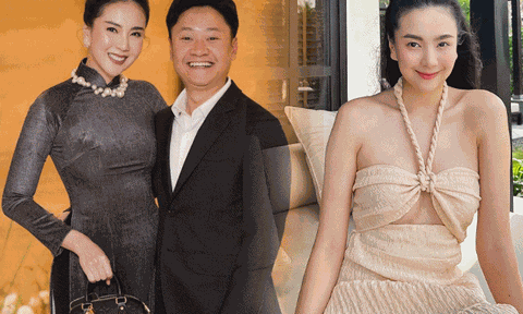 Hoa khôi VTV lấy chồng thiếu gia, U40 vẫn chưa sinh nở, mặc đầm thiếu vải lấp ló chân ngực