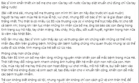 Bác sĩ cảnh báo về thói quen rửa tay với nước thường
