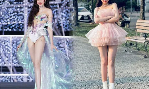 Không kém Đỗ Thị Hà, người kế nhiệm quê Đà Nẵng cũng có "cặp kiếm Nhật" siêu thực, trông như chỉnh ảnh lố