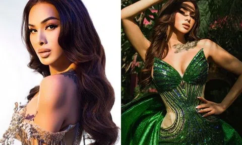 Học trò Mai Ngô mang áo dài họa tiết hoa sen đi thi quốc tế