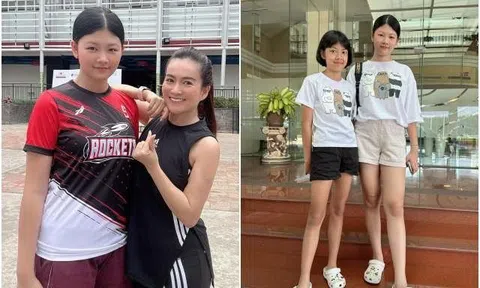 Lấy siêu mẫu trẻ tuổi cao 1m84, vợ đại gia của Bình Minh tự nhận bị cười nhạo khi đứng cạnh 2 cô con gái