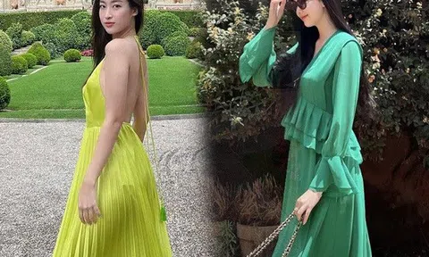 Mỹ nhân này là ai mà tự tin "đụng hàng" Đỗ Mỹ Linh, sắc vóc lấn lướt luôn dâu hào môn