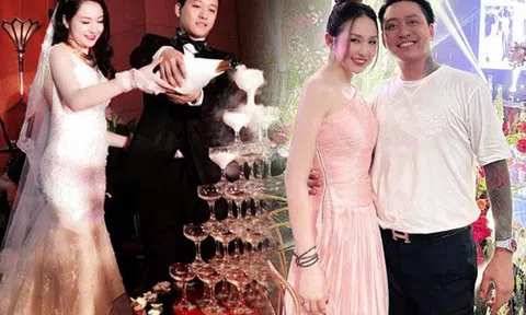 Ngược đời như "vợ chủ tịch" của Tuấn Hưng, càng già mặc càng teen, đứng cạnh chồng chênh lệch rõ