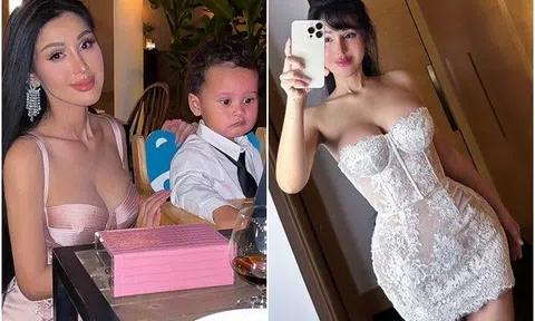 Bà mẹ nóng bỏng đứng phát tờ rơi trước cổng trường mẫu giáo, hóa ra là mỹ nhân dao kéo một thời