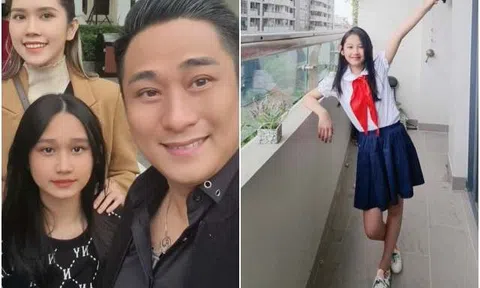 Con gái Minh Tiệp 12 tuổi đã trổ nét hoa khôi, có bạn nam tặng quà, bố không cấm yêu sớm