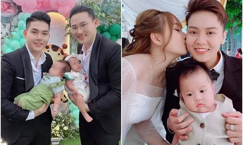 2 cặp đồng tính hot Hà Trí Quang Thanh Đoàn, Bi Bảo Múi Xù chi tiền tỷ sang Mỹ, Thái sinh con, đẻ ra toàn em bé thiên thần