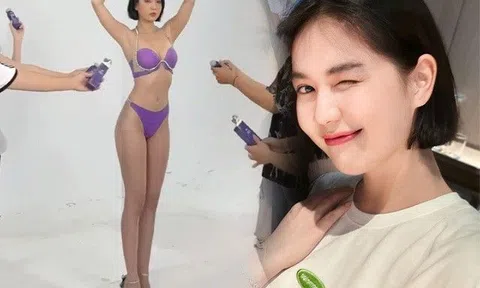 Đâu phải tự nhiên Ngọc Trinh đẹp, vào hậu trường thấy cả dàn đồng nghiệp nam mới hiểu