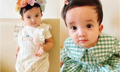 Sao Việt 24h: Con gái thứ 10 của Đỗ Mạnh Cường mắt tròn xoe xinh như búp bê, được bố nâng niu tựa công chúa