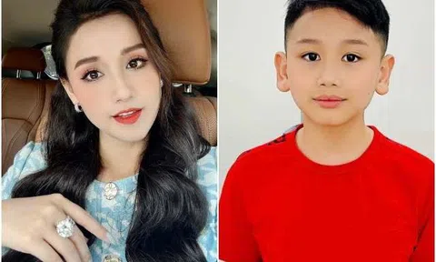 Mỹ nhân VTV nhà triệu đô khoe ảnh thẻ con trai đẹp như tượng tạc, tướng tai phú quý không phải dạng vừa