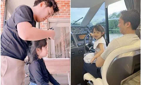 2 ông bố hot nhất showbiz Việt Trường Giang, Cường Đôla sắp có con thứ 2 vẫn chăm con gái đầu lòng quá tỉ mỉ