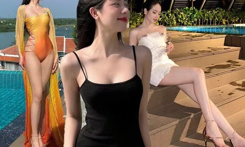 "Nụ hồng đẹp nhất Đà Nẵng" có tỷ lệ cơ thể vượt chuẩn "8 đầu", nhiều Hoa hậu ao ước