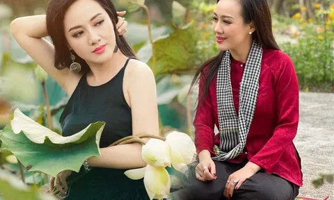 BTV Hoài Anh diện áo yếm bên hồ sen, chẳng buông lơi vẫn quyến rũ bất bại