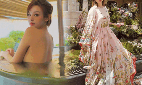 Hotgirl Việt "tắm tiên" ở Nhật mặc như công chúa trong lâu đài 80 tỷ, khi "thoát vai" hóa nữ hoàng nóng bỏng