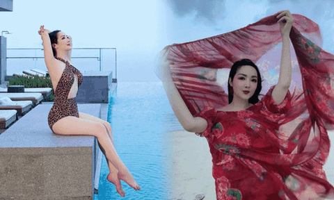 Xuất hiện mỹ nhân U55 vẫn đẹp như "nàng tiên cá", mặc váy hoa nổi bật múa cùng gió biển