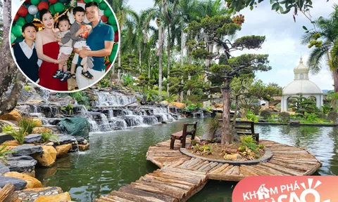 Chị ruột Hoa hậu Đặng Thu Thảo khoe cơ ngơi chẳng khác nào công viên, quá rộng đẹp đi "mỏi chân không hết"