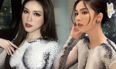 Cùng mặc chiếc đầm ảo ảnh, MC chân dài 1m1 không địch nổi "Nữ hoàng nội y" vì một điểm