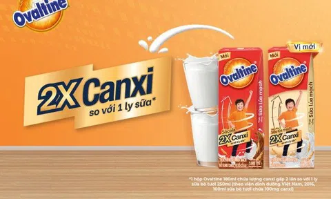 Bí quyết cao lớn vượt trội cho trẻ 4-12 tuổi từ Ovaltine 2X Canxi mẹ nhất định phải “bỏ túi"