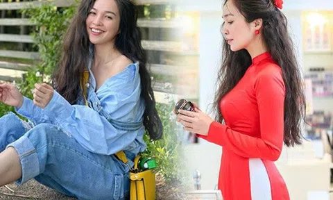 Quen mốt "không phòng hộ", U50 Hiền Thục sang Nhật diện áo dài đẹp mê nhờ "phát minh vĩ đại" của loài người