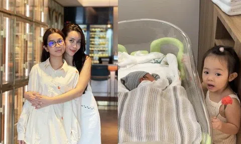 Quốc tế Thiếu nhi: Sao Việt khoe ảnh ngày bé, ái nữ Cường Đô La tặng quà đặc biệt cho em trai mới chào đời