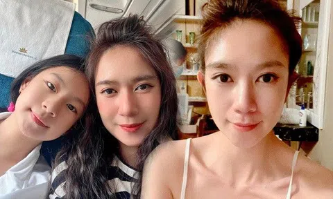 Ai cũng biết vợ tiến sĩ của Lý Hải "trẻ mãi không già", nhưng để trông như chị gái của con vẫn cần "chiêu trò"