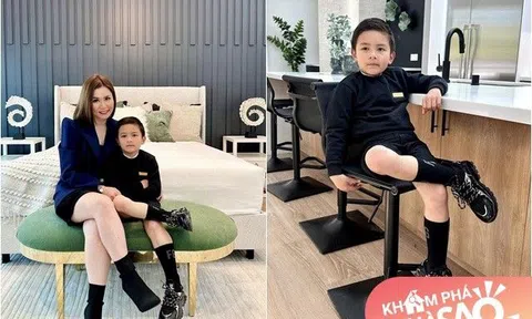 Con trai rich kid của Đan Trường ra dáng ông chủ khi đi xem ngôi nhà mới xây xong với mẹ, liền muốn ở đây
