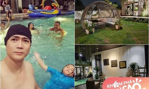 Bỏ Mỹ về Việt Nam xây biệt thự 30 tỷ đẹp như resort, "bố 5 con" Quách Thành Danh hạnh phúc vì các con thích
